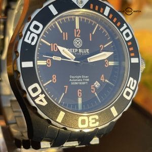 Deep Blue Daynight Pro Diver Automatic T 100 Flat Tube Watch Discontinued Model