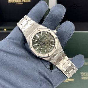2022 Green Dial 50th Anniversary Audemars Piguet Royal Oak 41mm Box Papers Mint