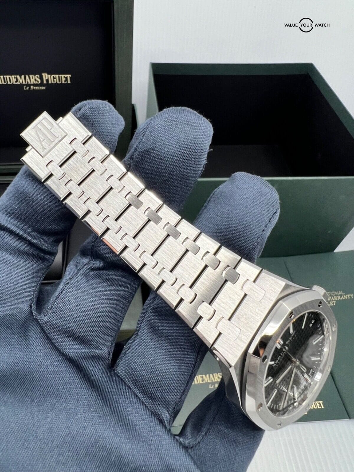 2022 Green Dial 50th Anniversary Audemars Piguet Royal Oak 41mm Box Papers Mint - Image 4