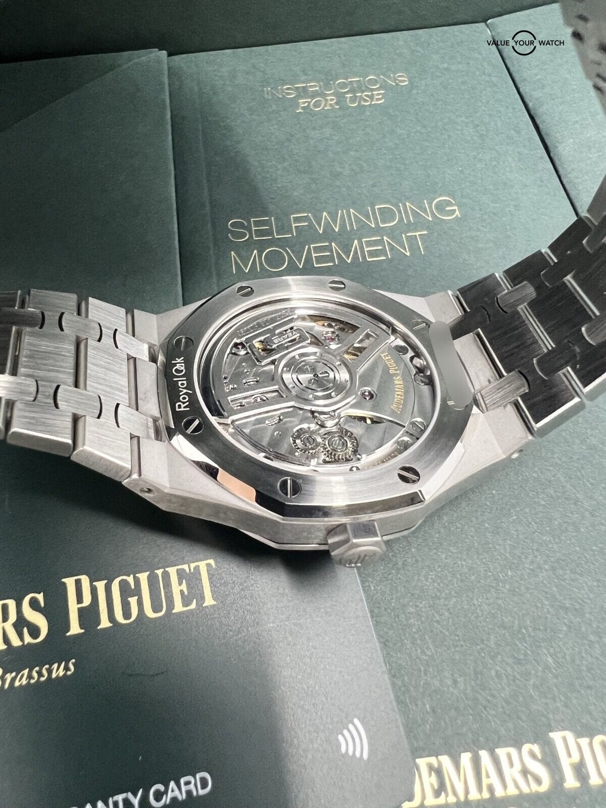 2022 Green Dial 50th Anniversary Audemars Piguet Royal Oak 41mm Box Papers Mint - Image 9