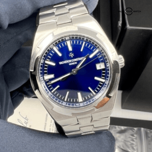 Mint 2019 Box Papers Blue Dial Vacheron Constantin Overseas Stainless Steel