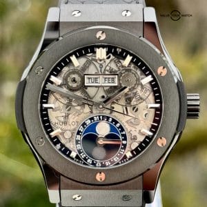 Unworn Hublot 42mm Aerofusion Moonphase Ceramic Full Set – Warranty till 2026