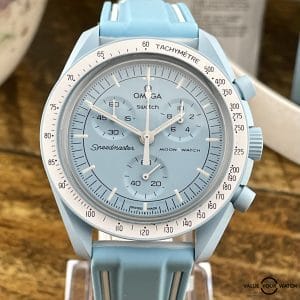 Omega Moonswatch Mission To Uranus Full Set With Extra Strap