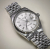 Rolex Datejust 36 silver dial fluted gold bezel jubilee bracelet
