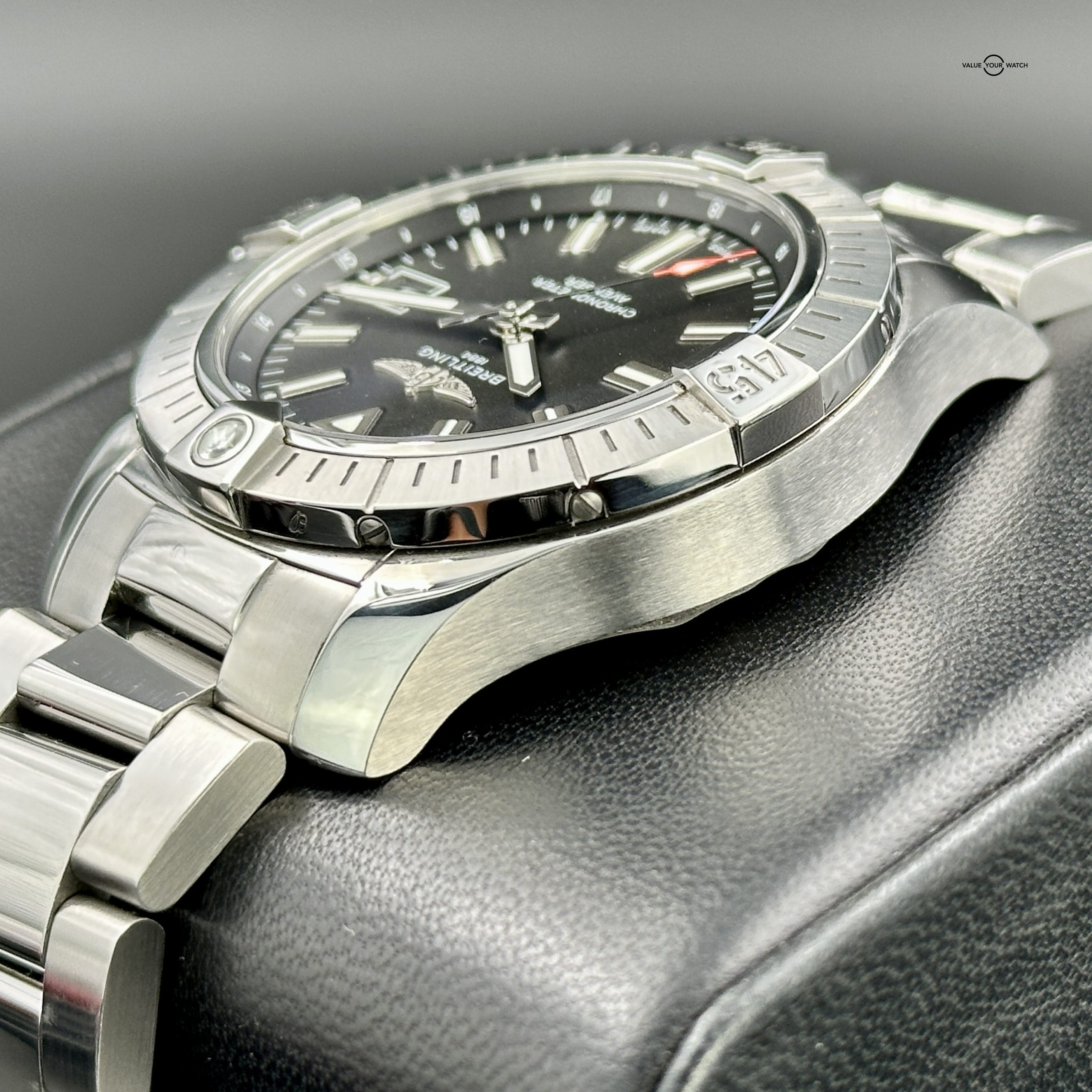 Breitling Avenger Automatic 43mm Black Dial Stainless Box Papers Card A17318 - Image 9