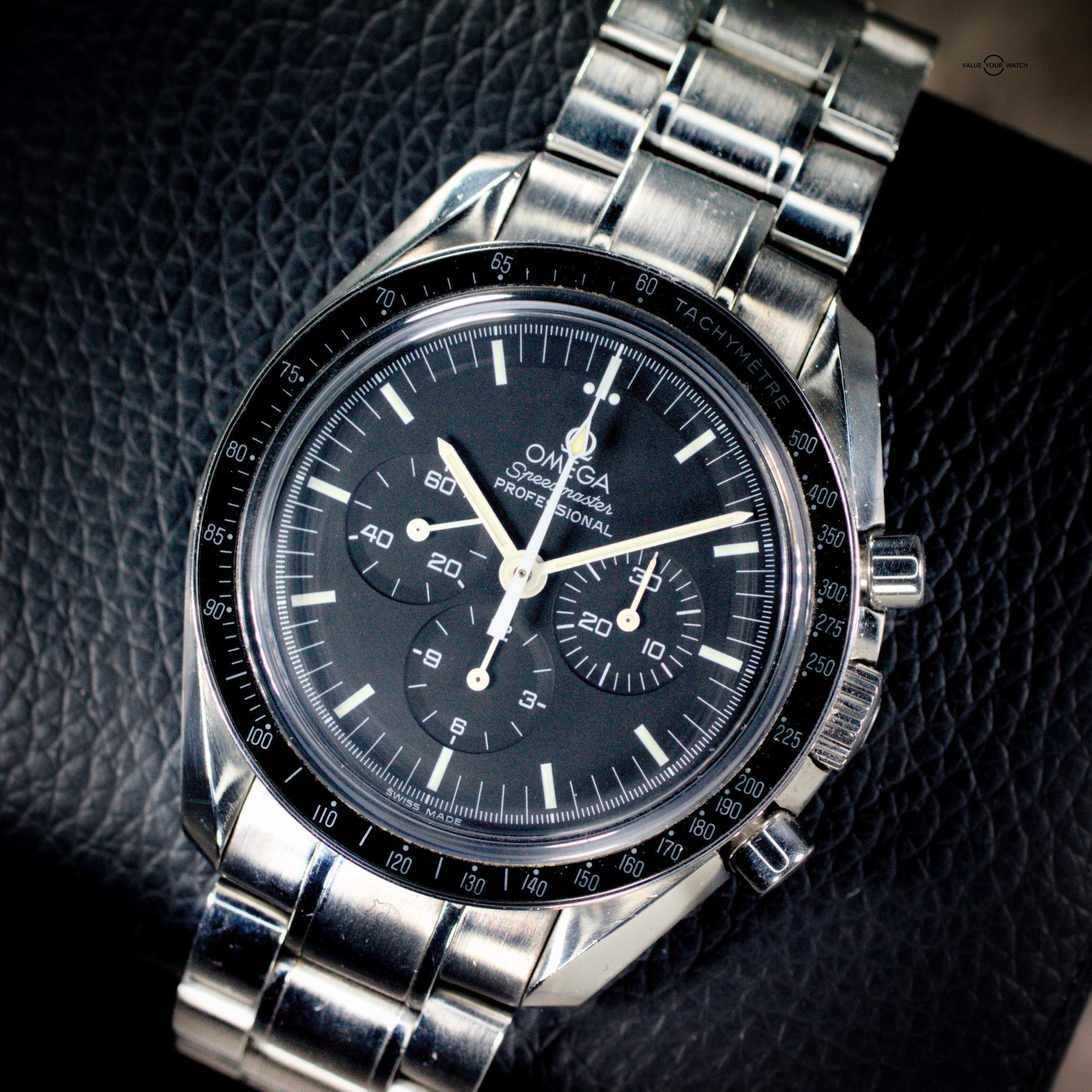 Omega Speedmaster Pro "Sapphire Sandwich" Moonwatch 42mm Chronograph Steel Box & Papers
