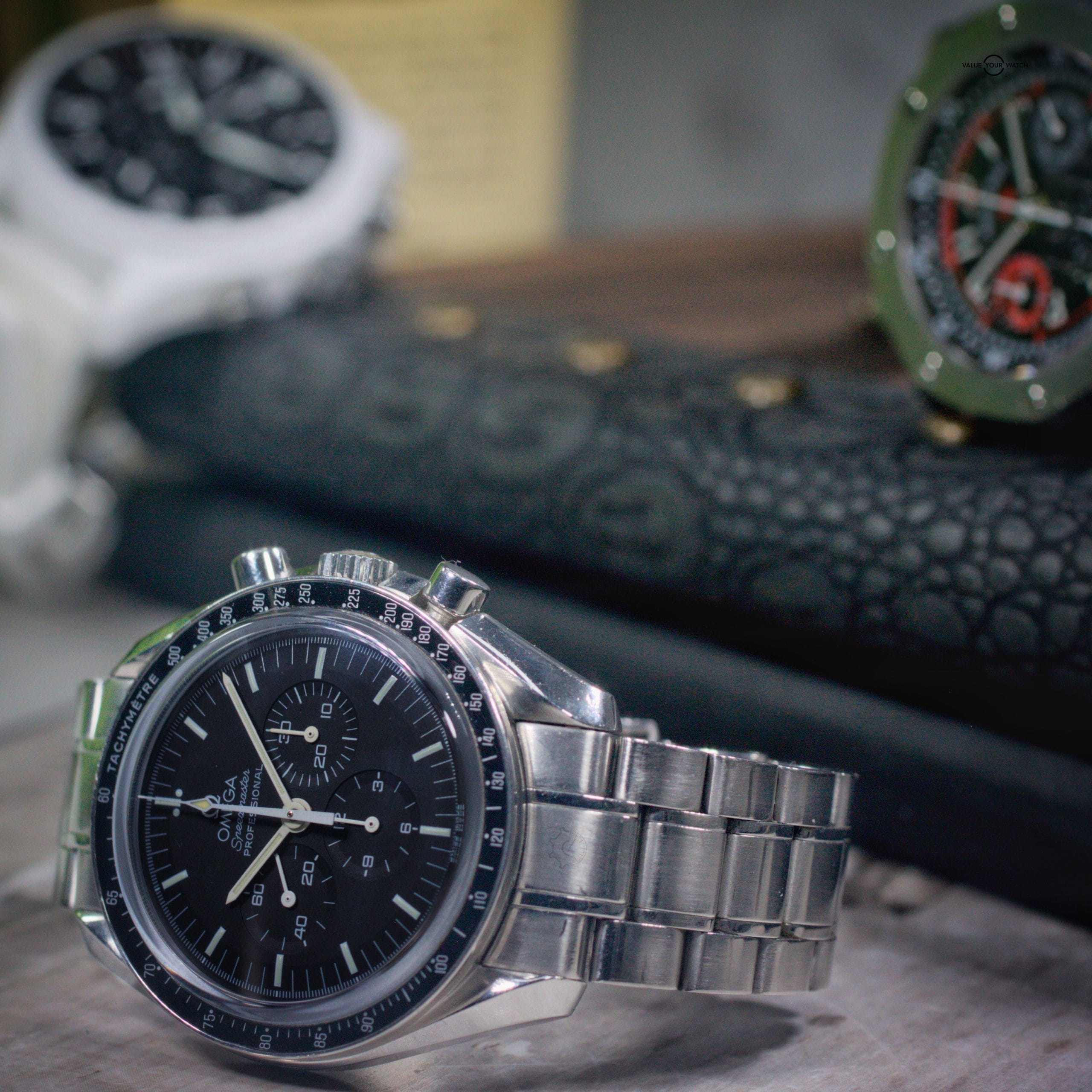 Omega Speedmaster Pro "Sapphire Sandwich" Moonwatch 42mm Chronograph Steel Box & Papers - Image 5