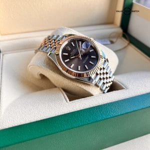 2023 Rolex Datejust 41 Two tone Chocolate Rose Gold Jubilee Bracelet | Box, Papers & Tags