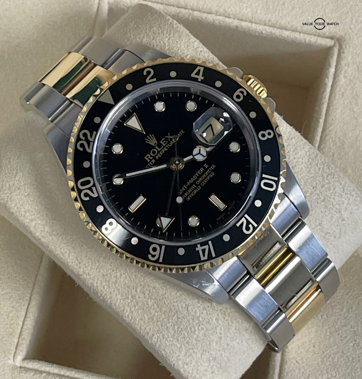 Rolex GMT-Master II 16713 Stainless Steel & 18K Yellow Gold Black Dial! - Image 12