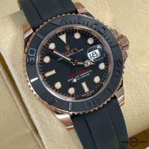 Rolex Yacht-Master 126655 18K Rose Gold 40mm Oysterflex BOX/PAPERS!