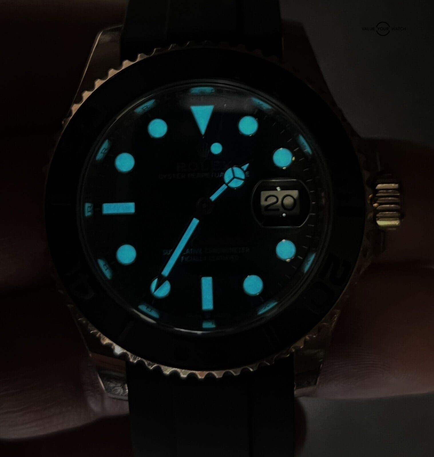 Rolex Yacht-Master 126655 18K Rose Gold 40mm Oysterflex BOX/PAPERS! - Image 3