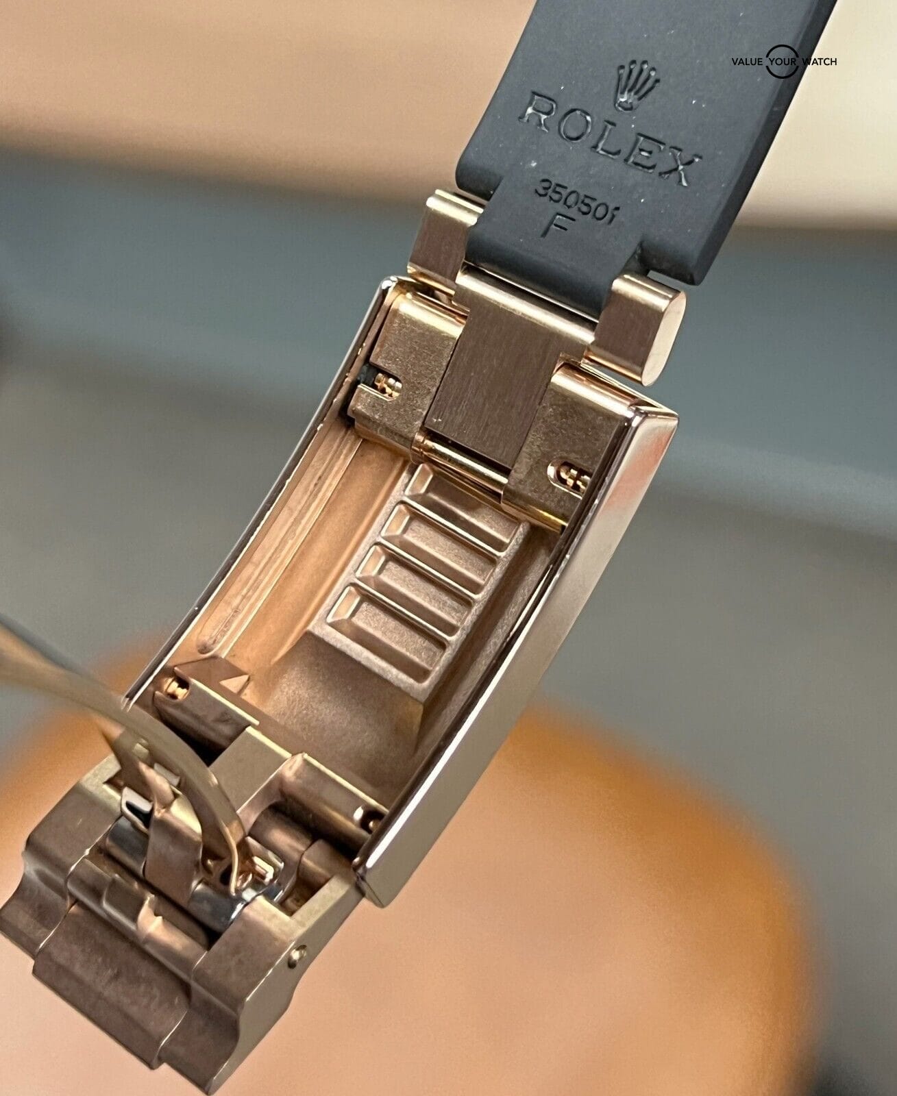 Rolex Yacht-Master 126655 18K Rose Gold 40mm Oysterflex BOX/PAPERS! - Image 5