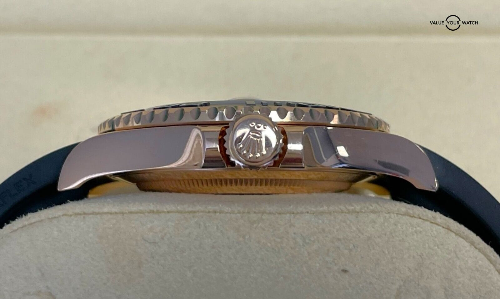 Rolex Yacht-Master 126655 18K Rose Gold 40mm Oysterflex BOX/PAPERS! - Image 8