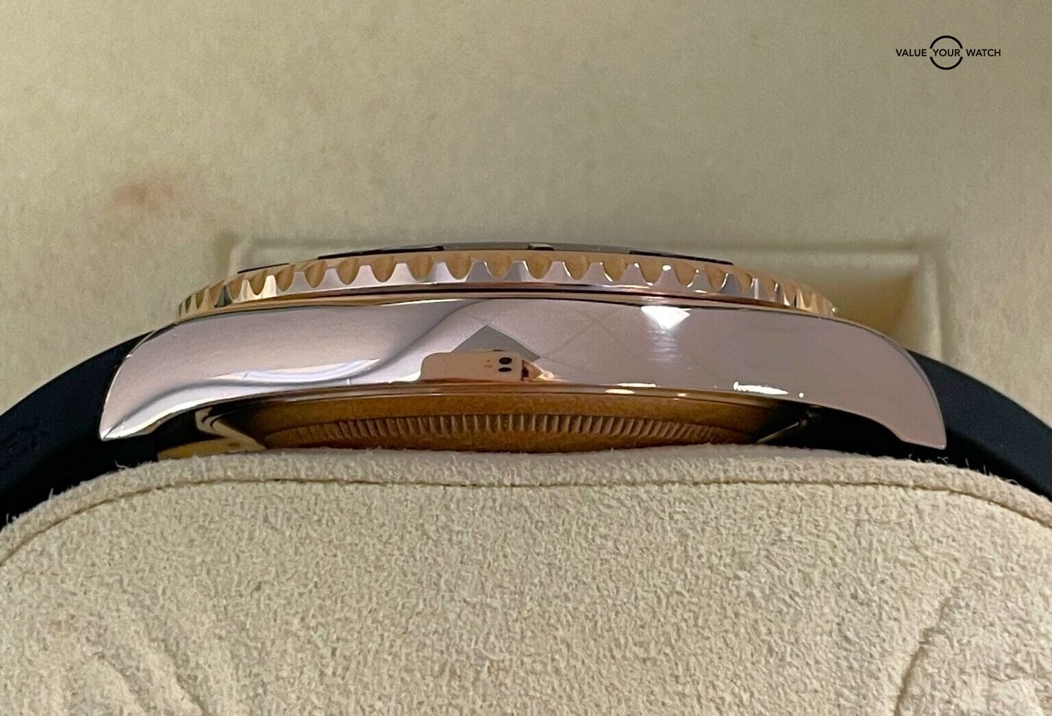 Rolex Yacht-Master 126655 18K Rose Gold 40mm Oysterflex BOX/PAPERS! - Image 16