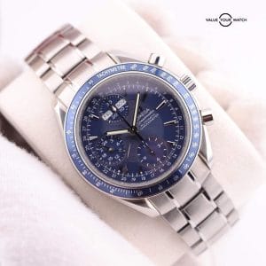Omega Speedmaster Day Date 3222.80 Chronograph 40mm Auto rare blue dial