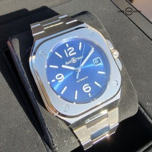 Bell & Ross BR-05 Blue Dial 40mm Automatic Steel BR05 Full Set With Strap!