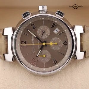 LOUIS VUITTON Tambour Chronograph men's watch model Q1121 Complete Set