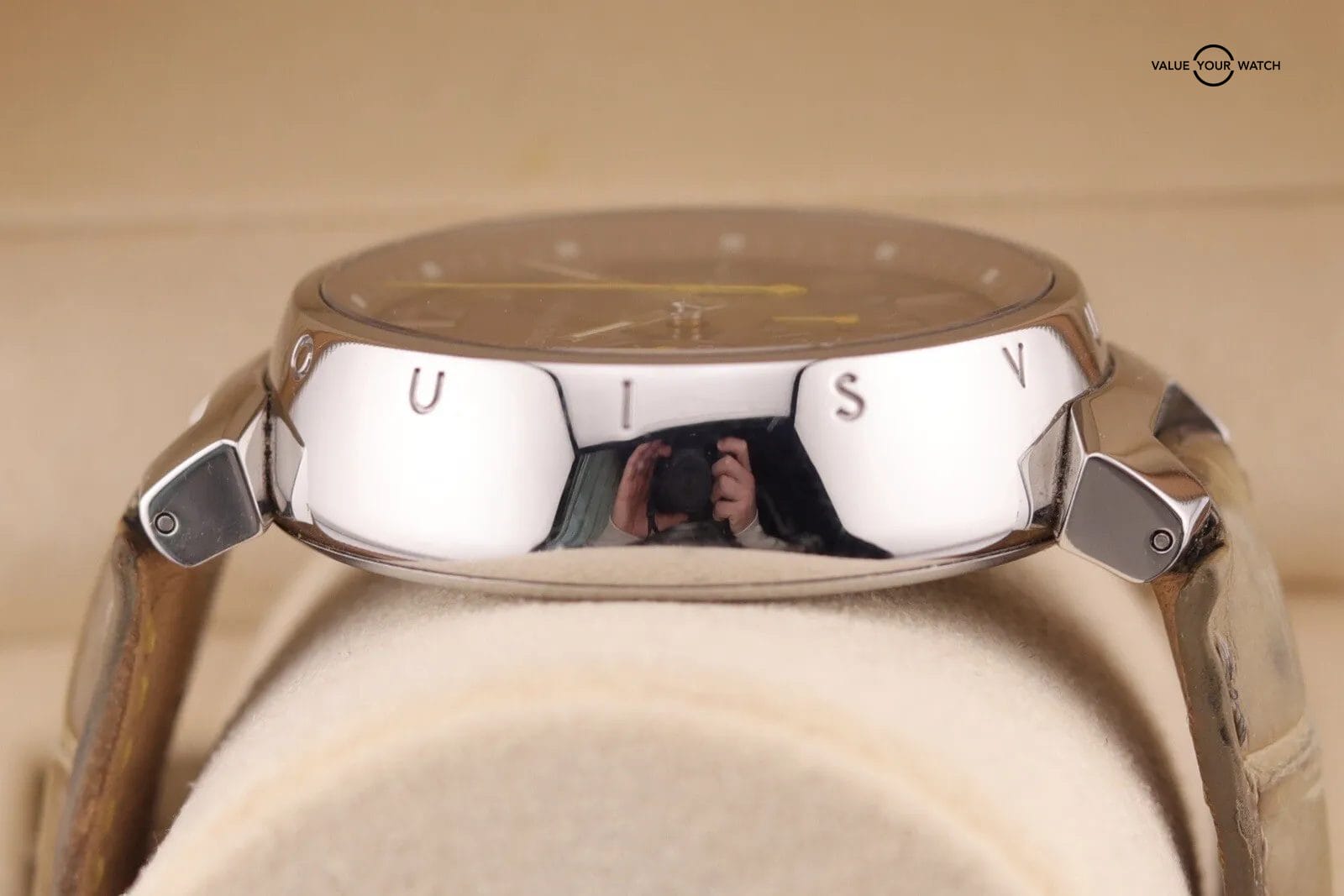 LOUIS VUITTON Tambour Chronograph men's watch model Q1121 Complete Set - Image 7