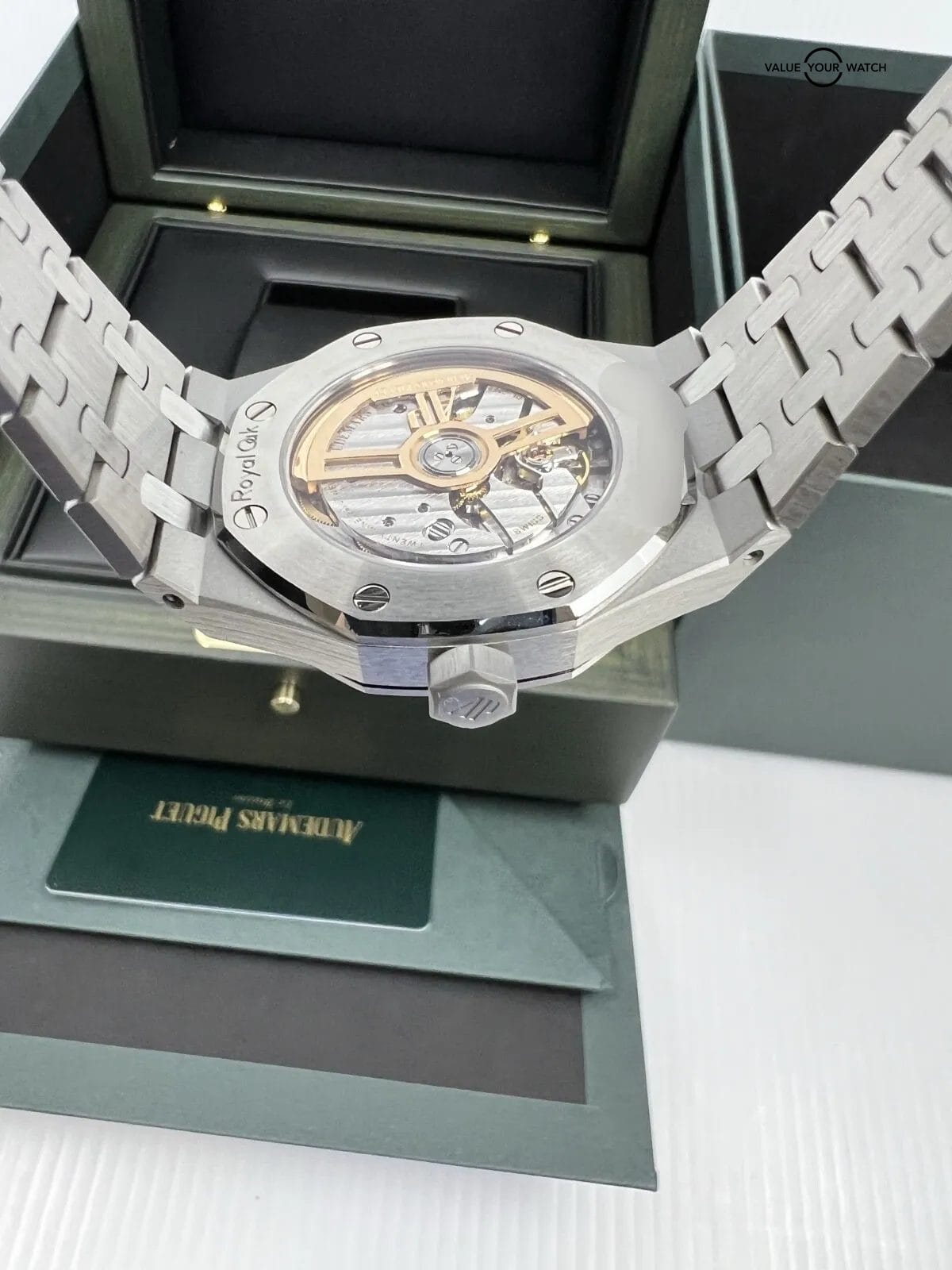 2023 December Unworn Audemars PIGUET ROYAL OAK 15550ST ICE BLUE DIAL 37MM - Image 8