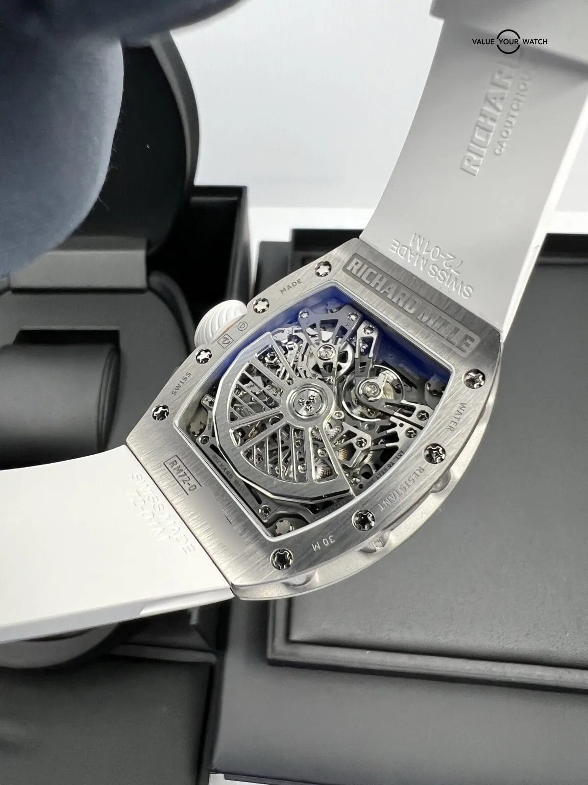 IN STOCK 2021 True Unworn 72-01 Titanium Lifestyle Chronograph On White Rubber - Image 4