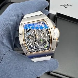 IN STOCK 2021 True Unworn 72-01 Titanium Lifestyle Chronograph On White Rubber