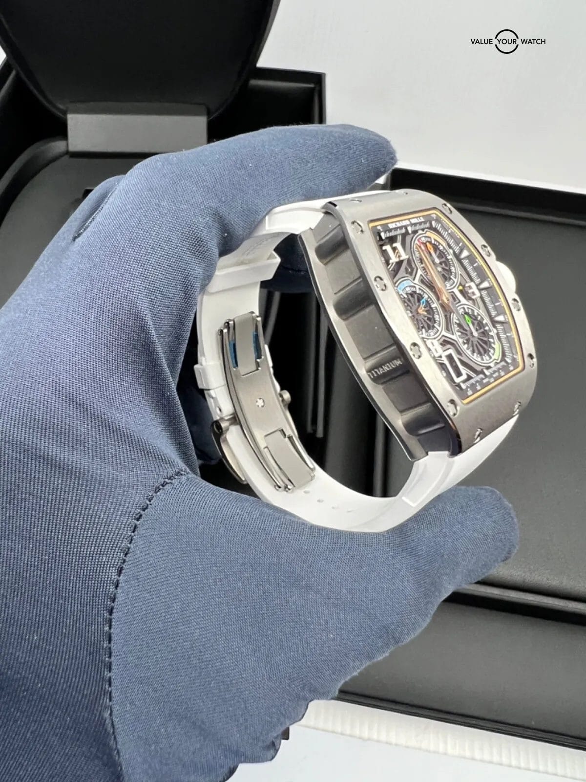 IN STOCK 2021 True Unworn 72-01 Titanium Lifestyle Chronograph On White Rubber - Image 10