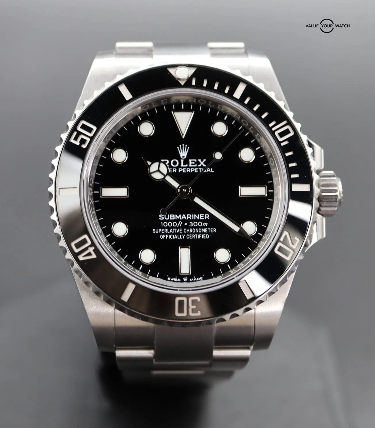 2023 Rolex Submariner No Date 41mm 124060 Stainless Steel Black Dial BOXES/PAPER
