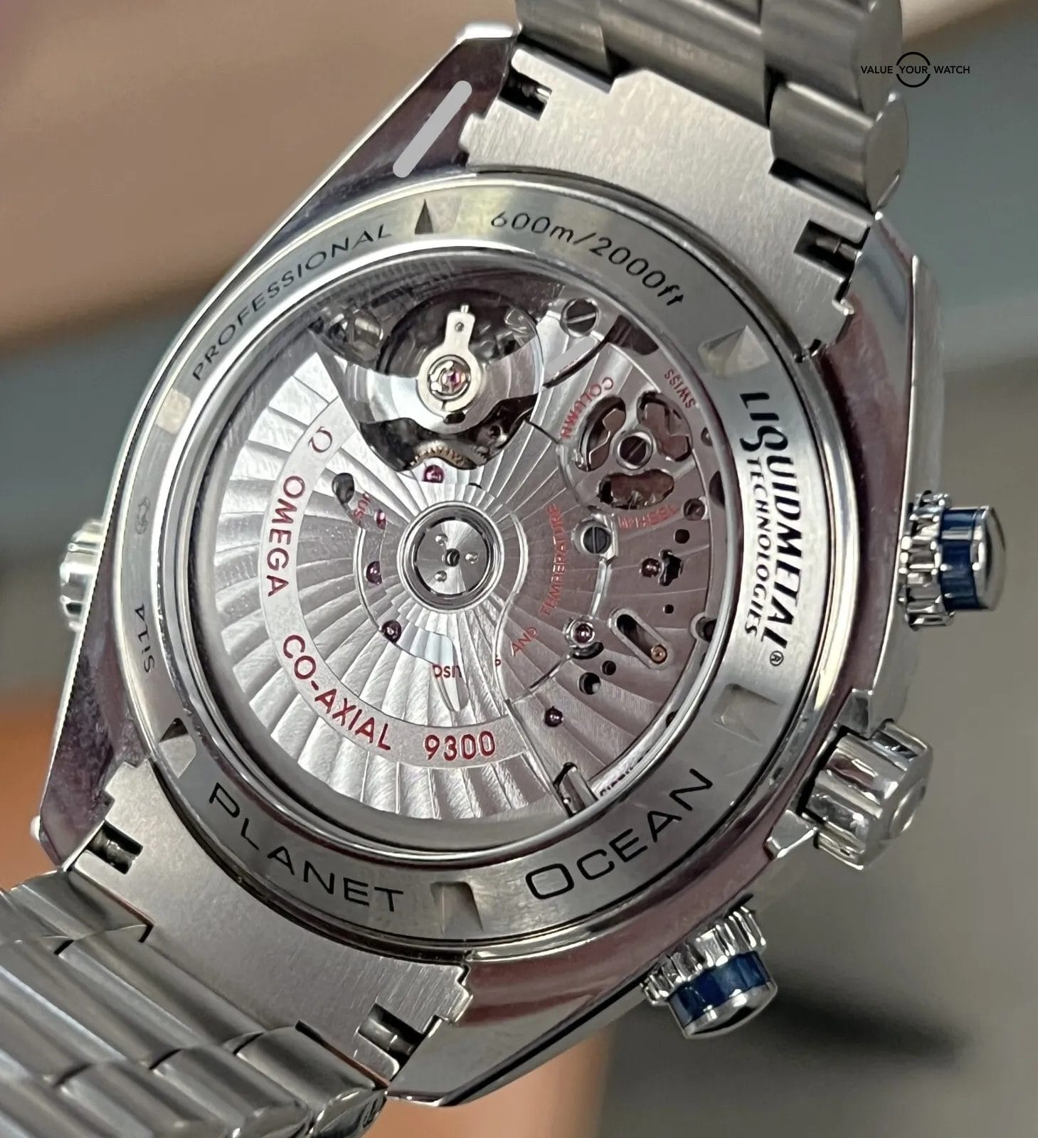 2022 Omega Seamaster Planet Ocean 45.5mm Blue Dial Chronograph BOXES/PAPERS! - Image 5