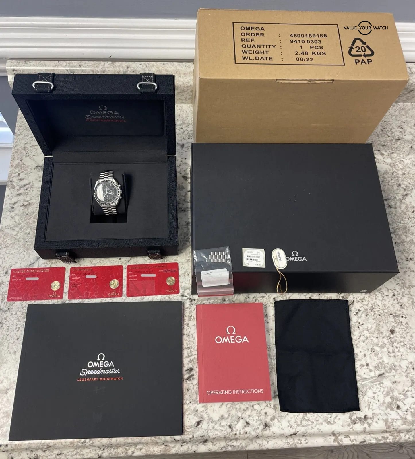 2023 Omega Speedmaster Pro Moonwatch Sapphire Sandwich BOXES/PAPERS! - Image 15