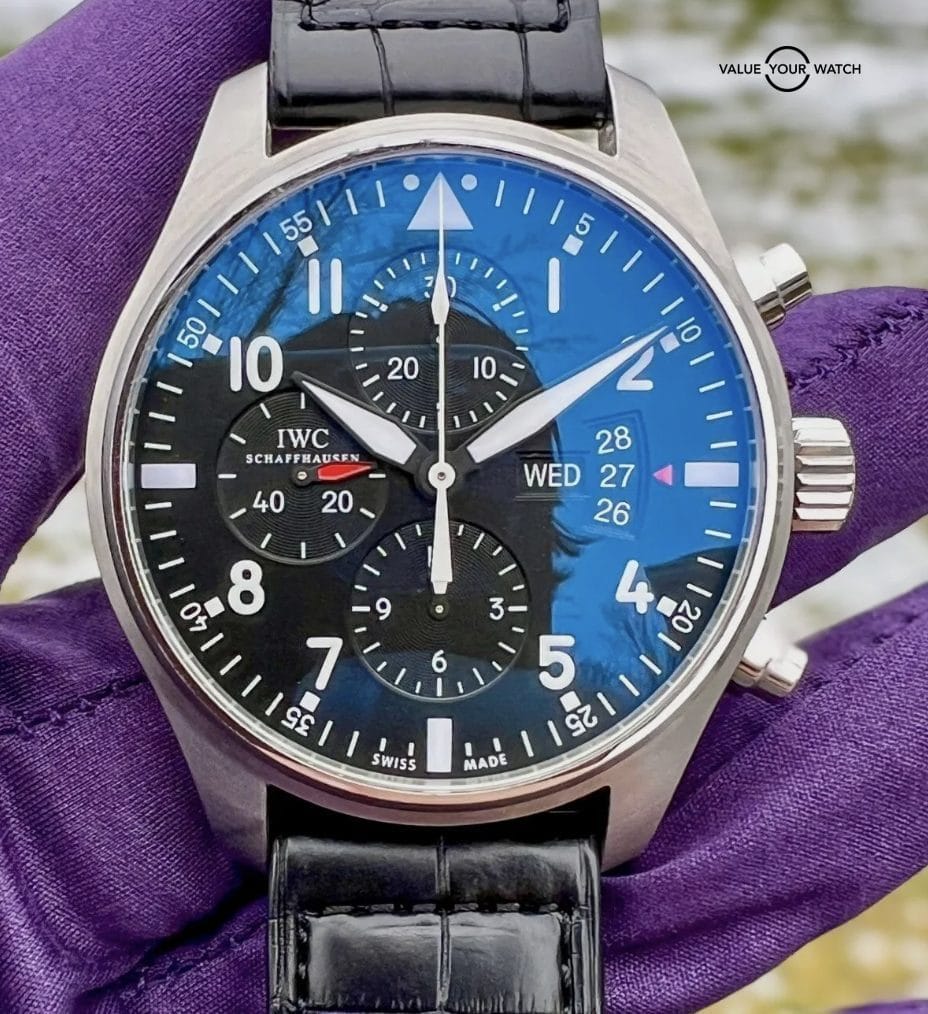 IWC Pilot's Watch Men's Black Watch with Leather Strap - IW377701 - Image 13