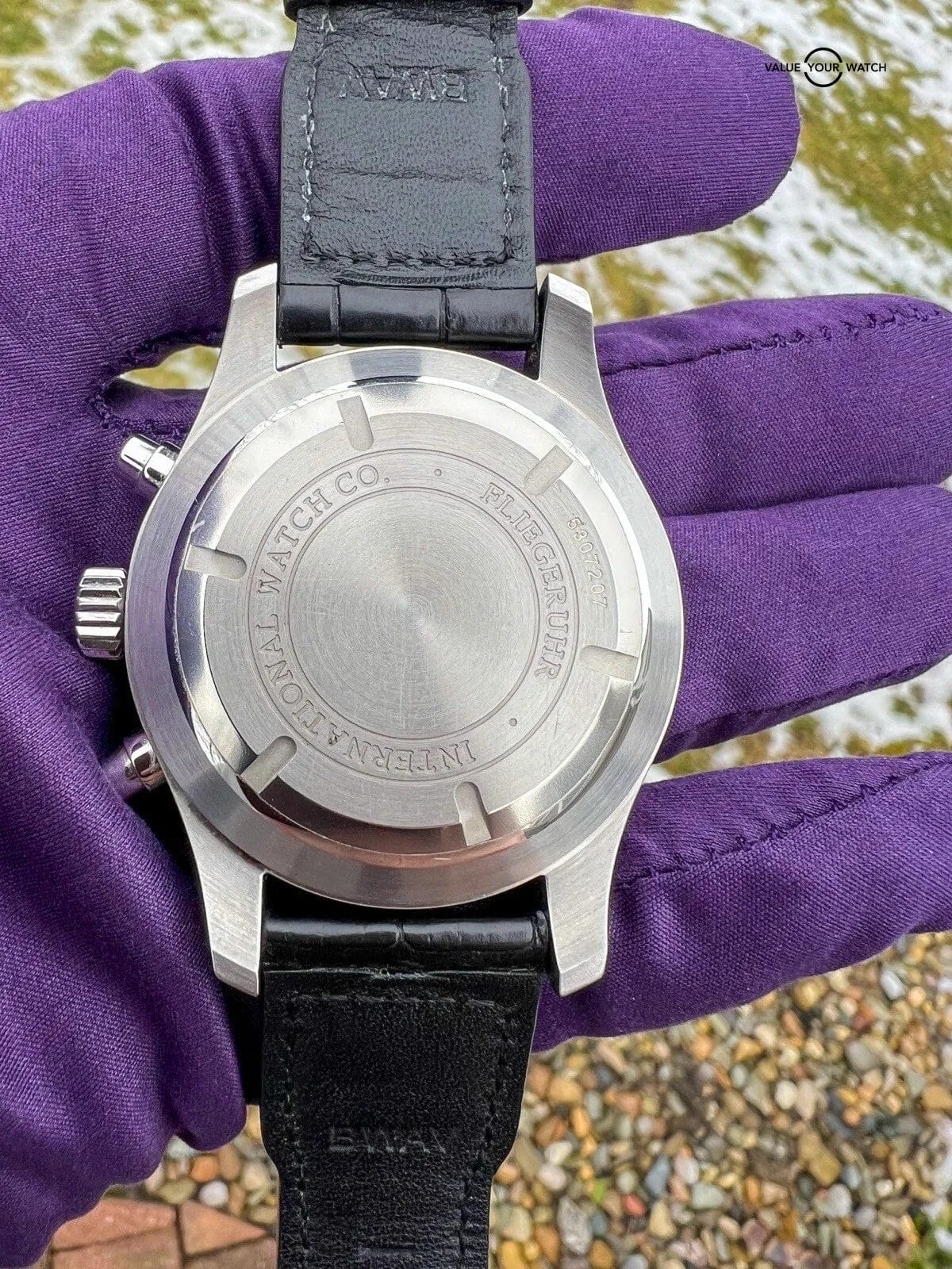 IWC Pilot's Watch Men's Black Watch with Leather Strap - IW377701 - Image 16