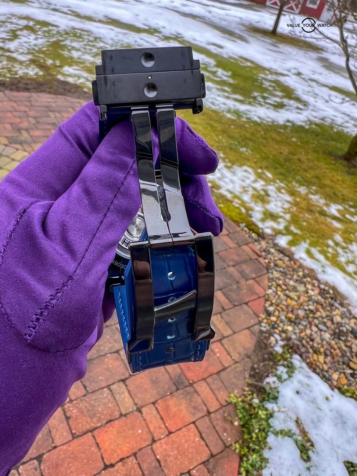 π₯ Hublot Classic Fusion 45mm Blue Dial Black Ceramic Case - 511.CM.7170.LR π₯ - Image 7