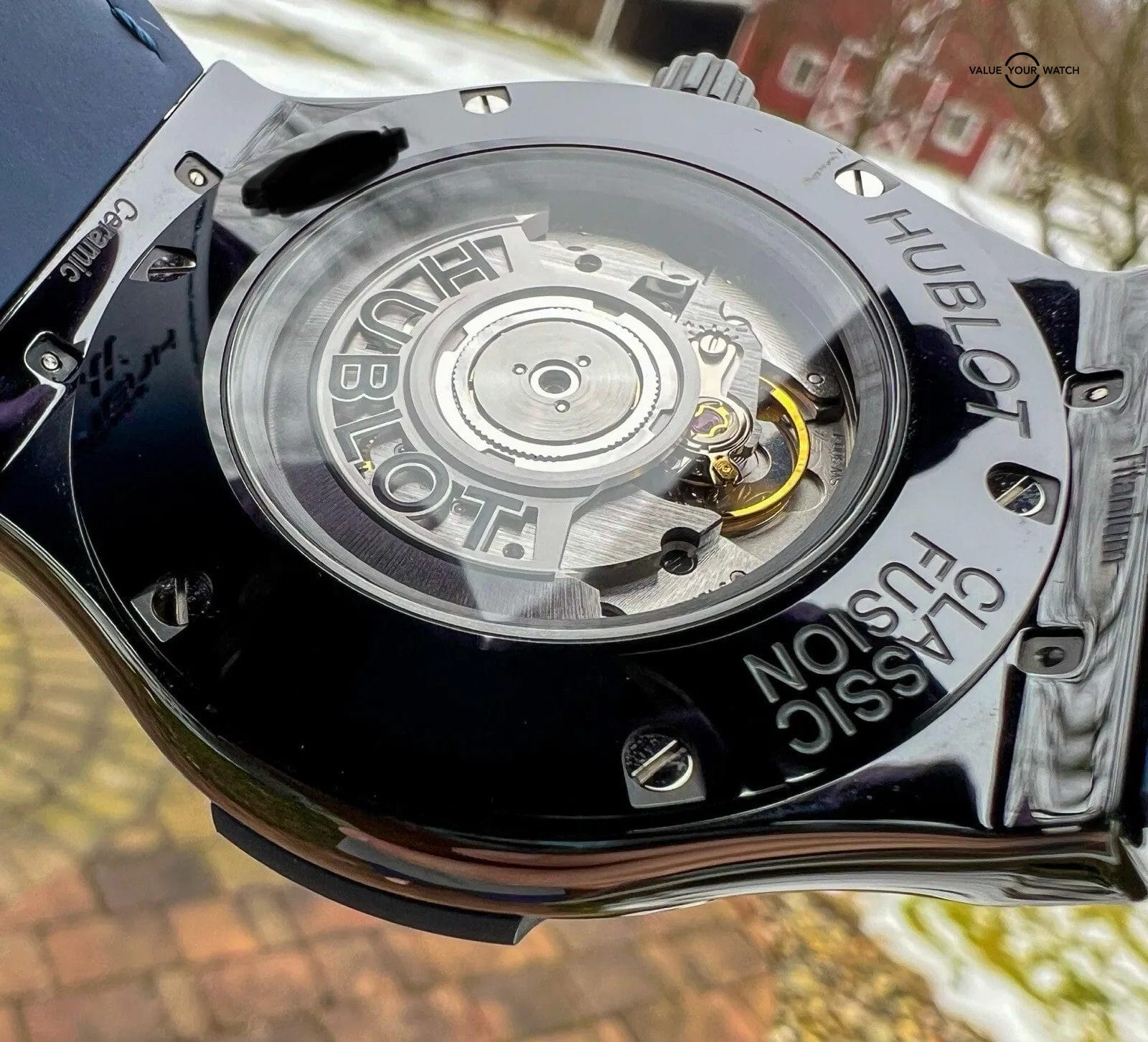 π₯ Hublot Classic Fusion 45mm Blue Dial Black Ceramic Case - 511.CM.7170.LR π₯ - Image 8
