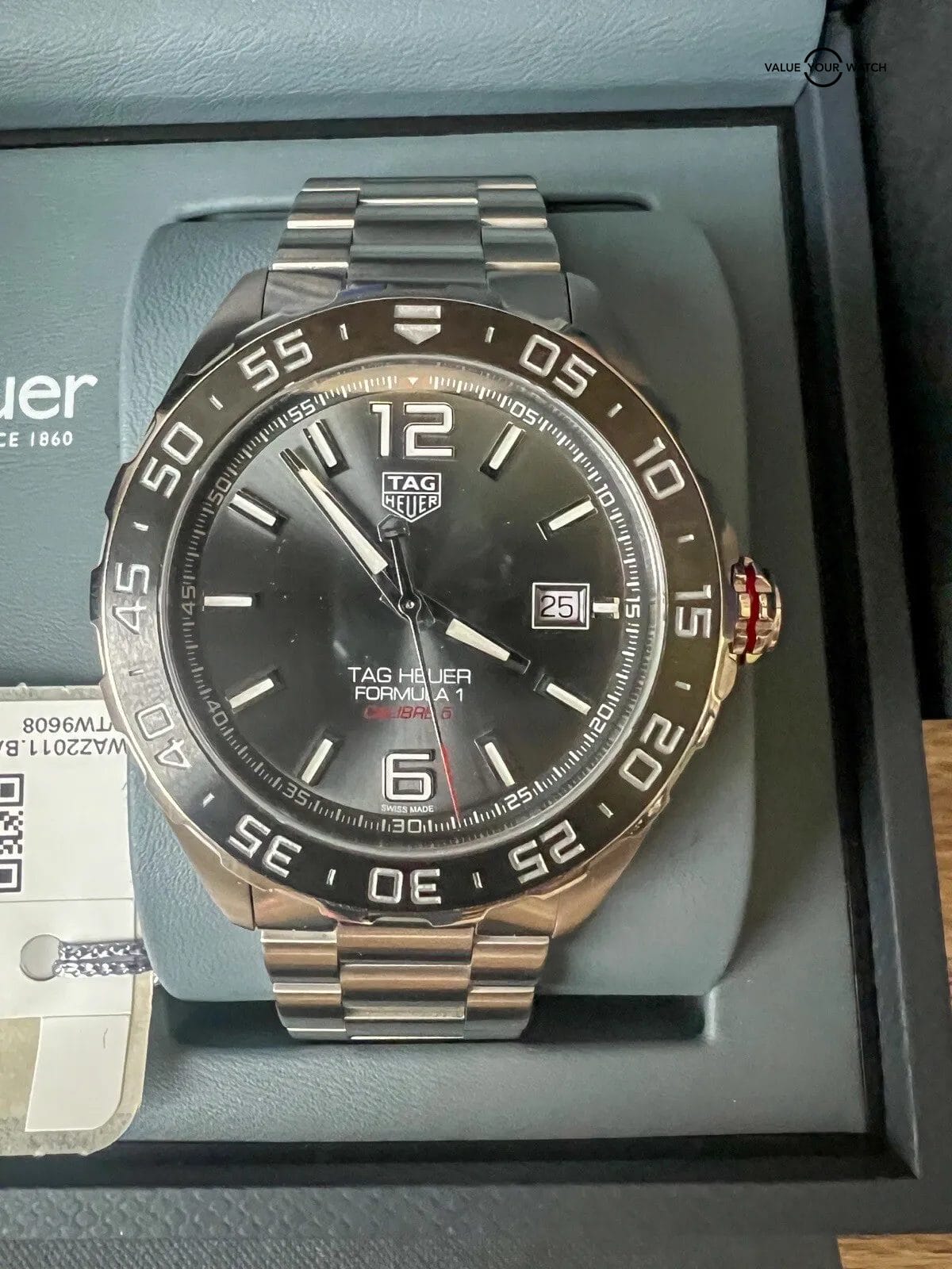 π₯ TAG Heuer Formula 1 Gray Dial Automatic Calibre 5 Watch - WAZ2011.BA0842 π₯ - Image 4