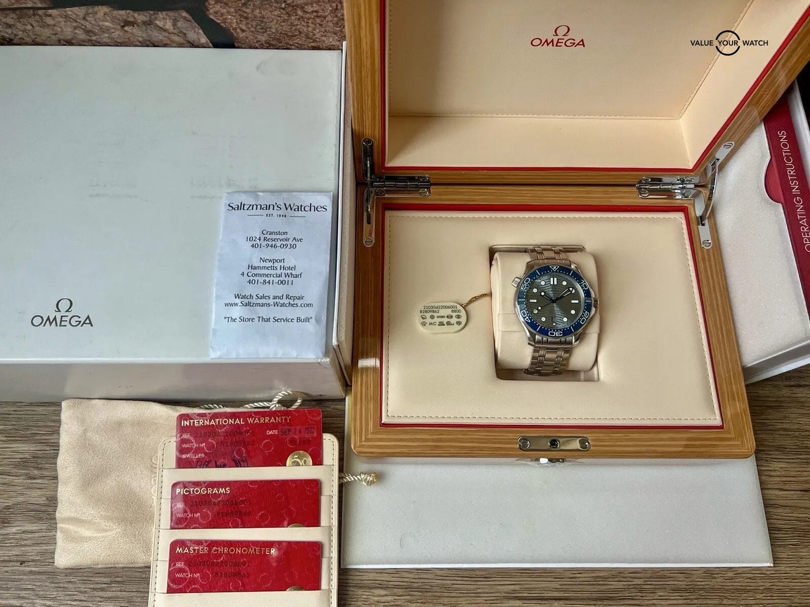 π₯ OMEGA Seamaster Gray/Blue Automatic 42mm Full Set - 210.30.42.20.06.001 π₯ - Image 4