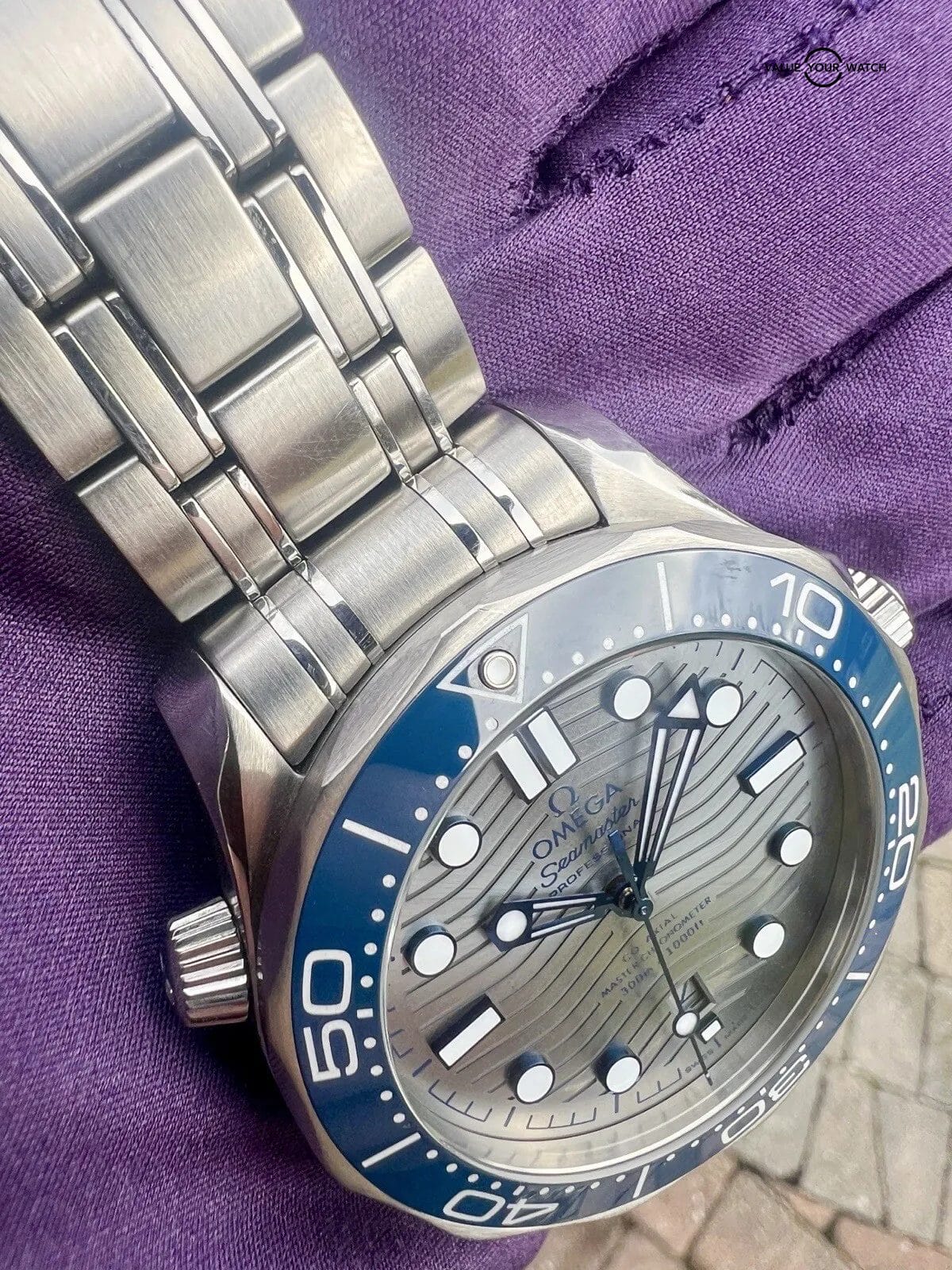 π₯ OMEGA Seamaster Gray/Blue Automatic 42mm Full Set - 210.30.42.20.06.001 π₯ - Image 9