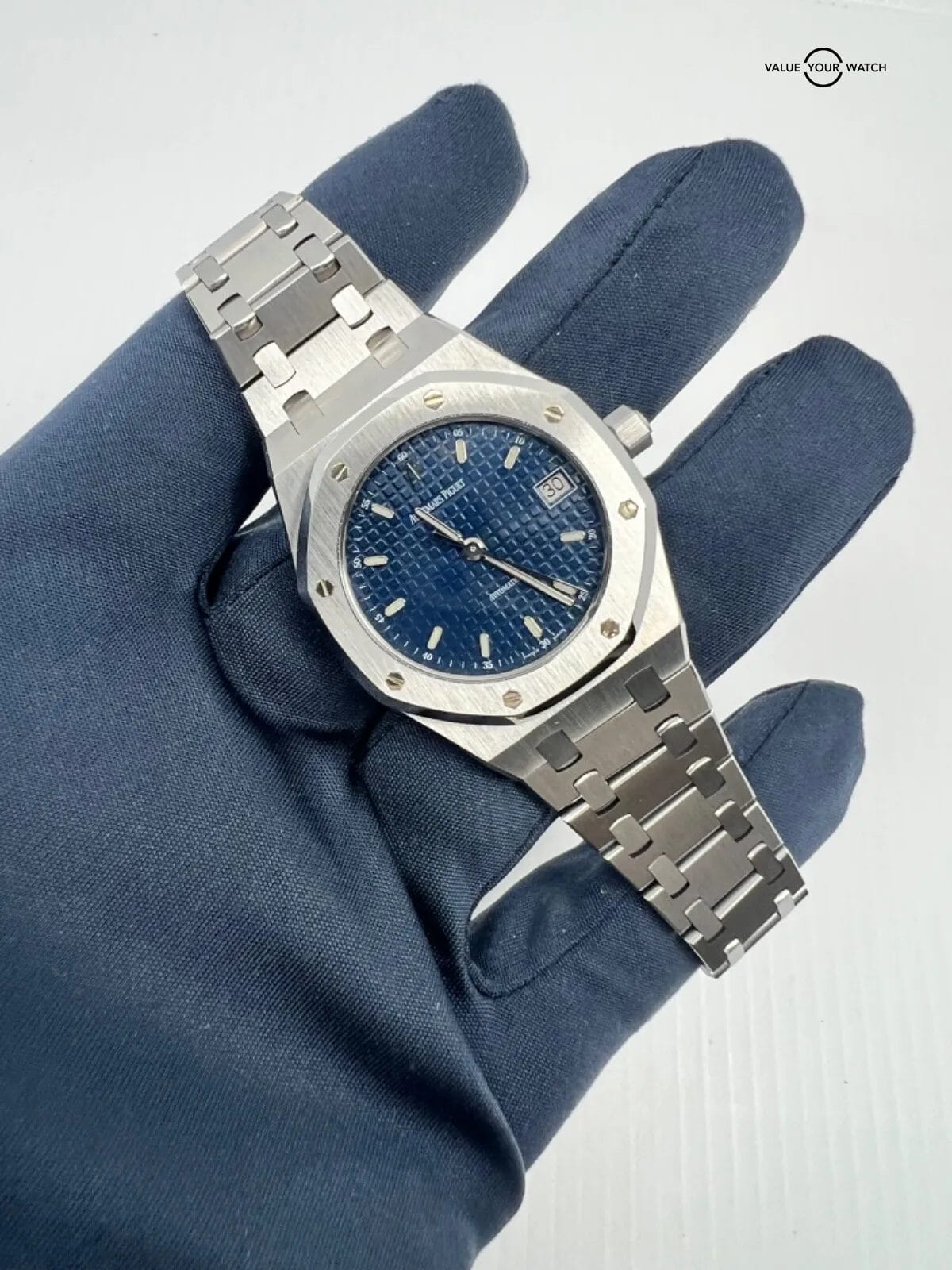 Mint 2023 Factory Serviced 2002 Blue Dial Audemars Piguet AP Royal Oak 14790st