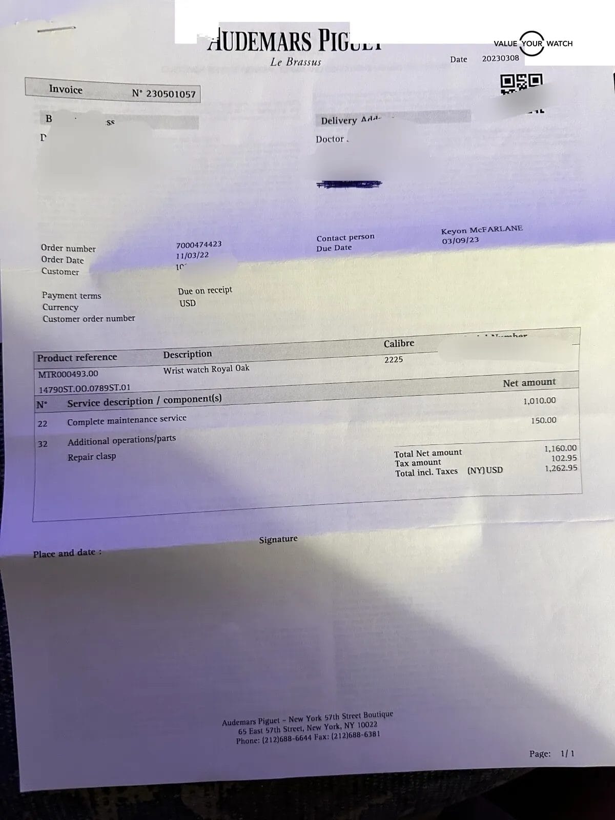 Mint 2023 Factory Serviced 2002 Blue Dial Audemars Piguet AP Royal Oak 14790st - Image 3