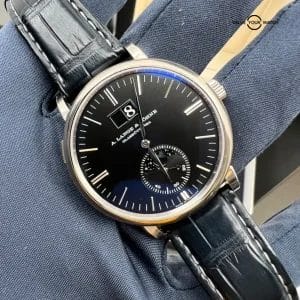 2022 Mint A Lange & Sohne Saxonia Moonphase Black Dial White Gold 40mm 384.026