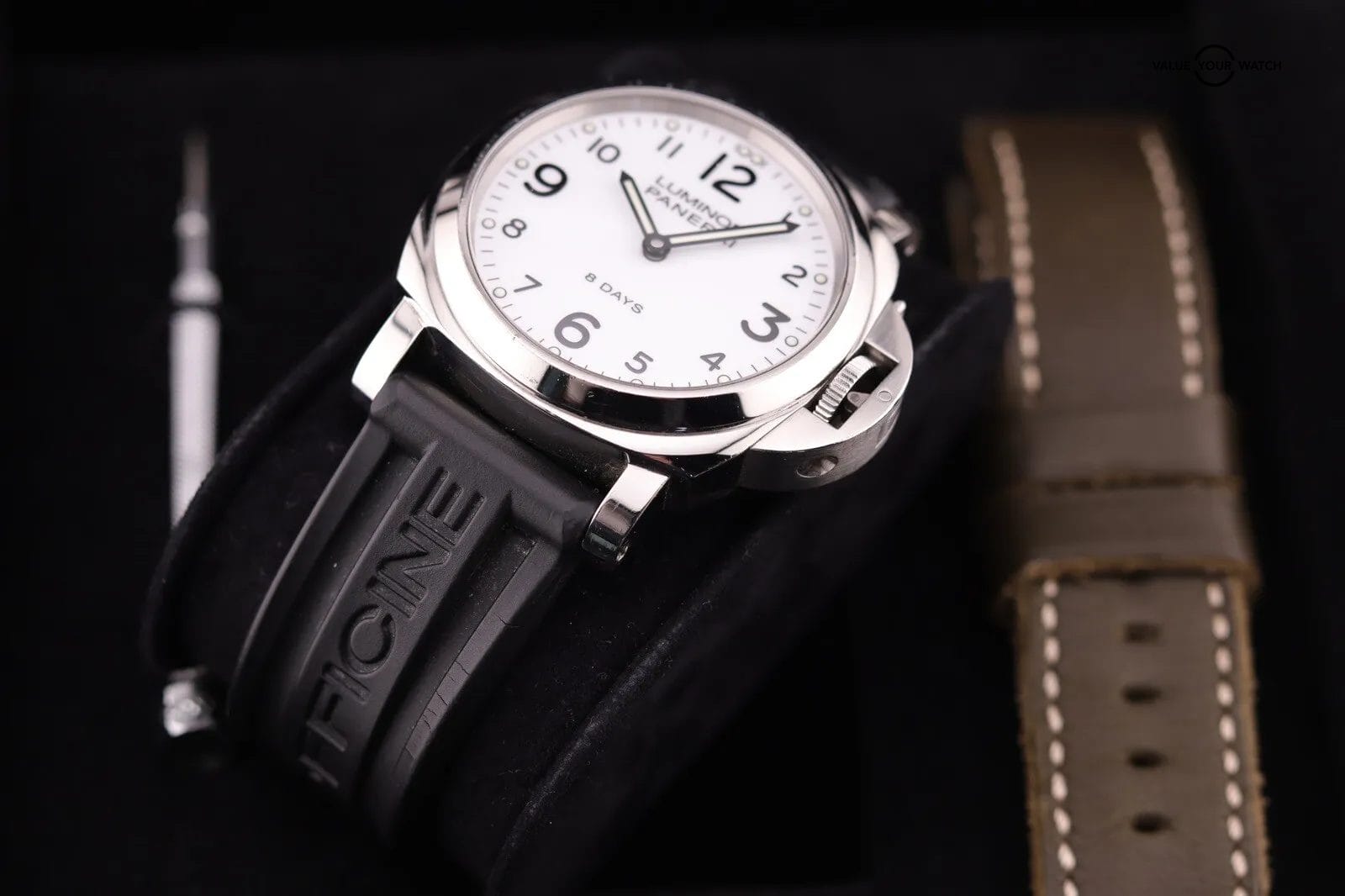 Panerai Luminor Base 8 Days White 44mm Watch - PAM00561 - Box + Papers - Image 5