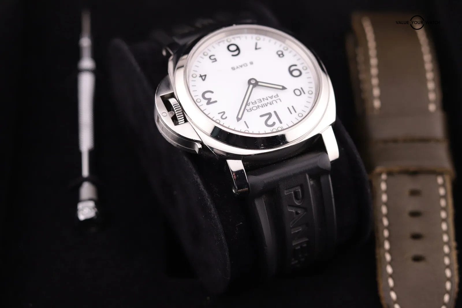 Panerai Luminor Base 8 Days White 44mm Watch - PAM00561 - Box + Papers - Image 8