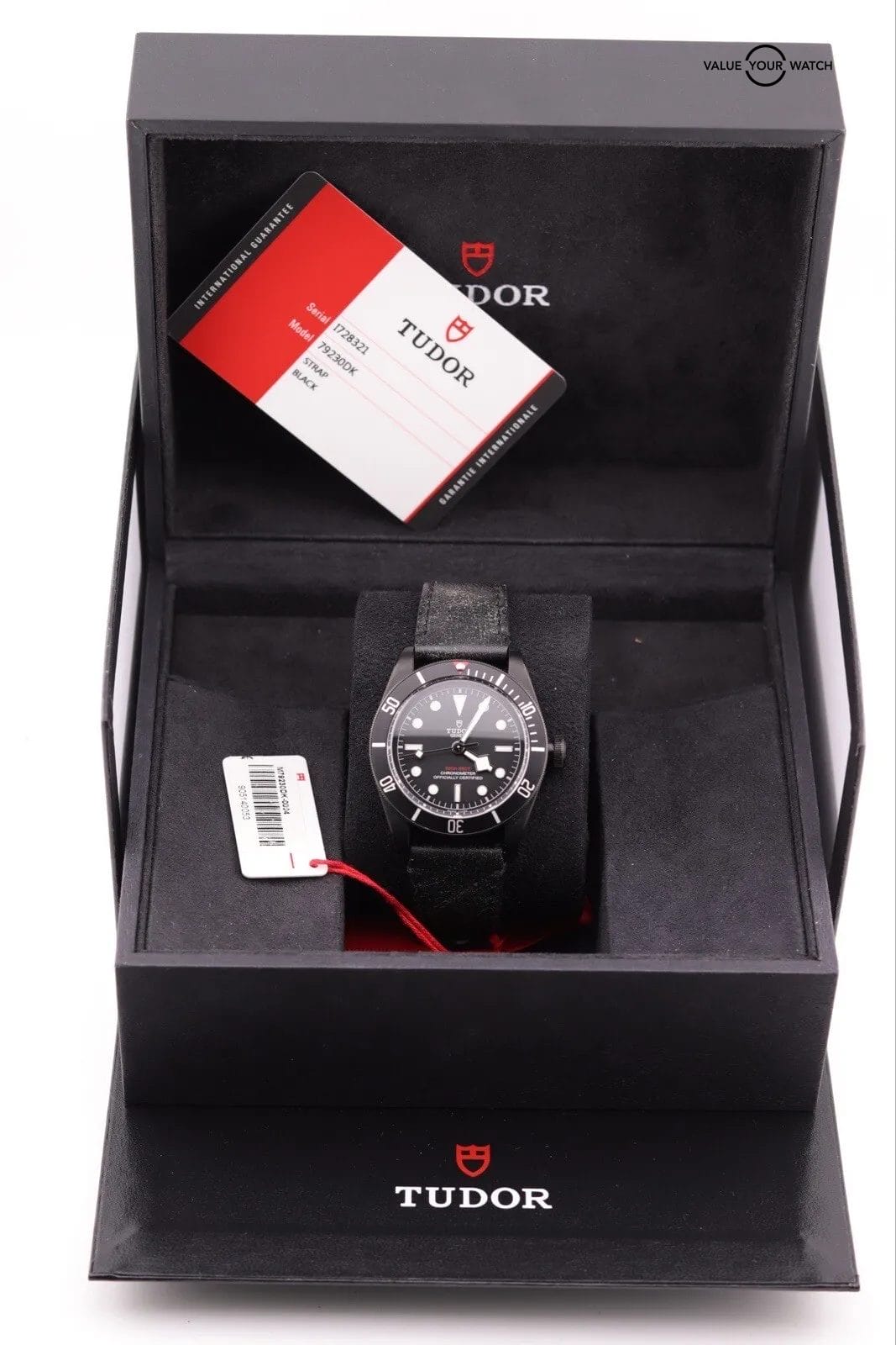 2013 Tudor Black Bay Dark 41mm Steel Black Dial Mens Automatic Watch 79230DK B+P - Image 3