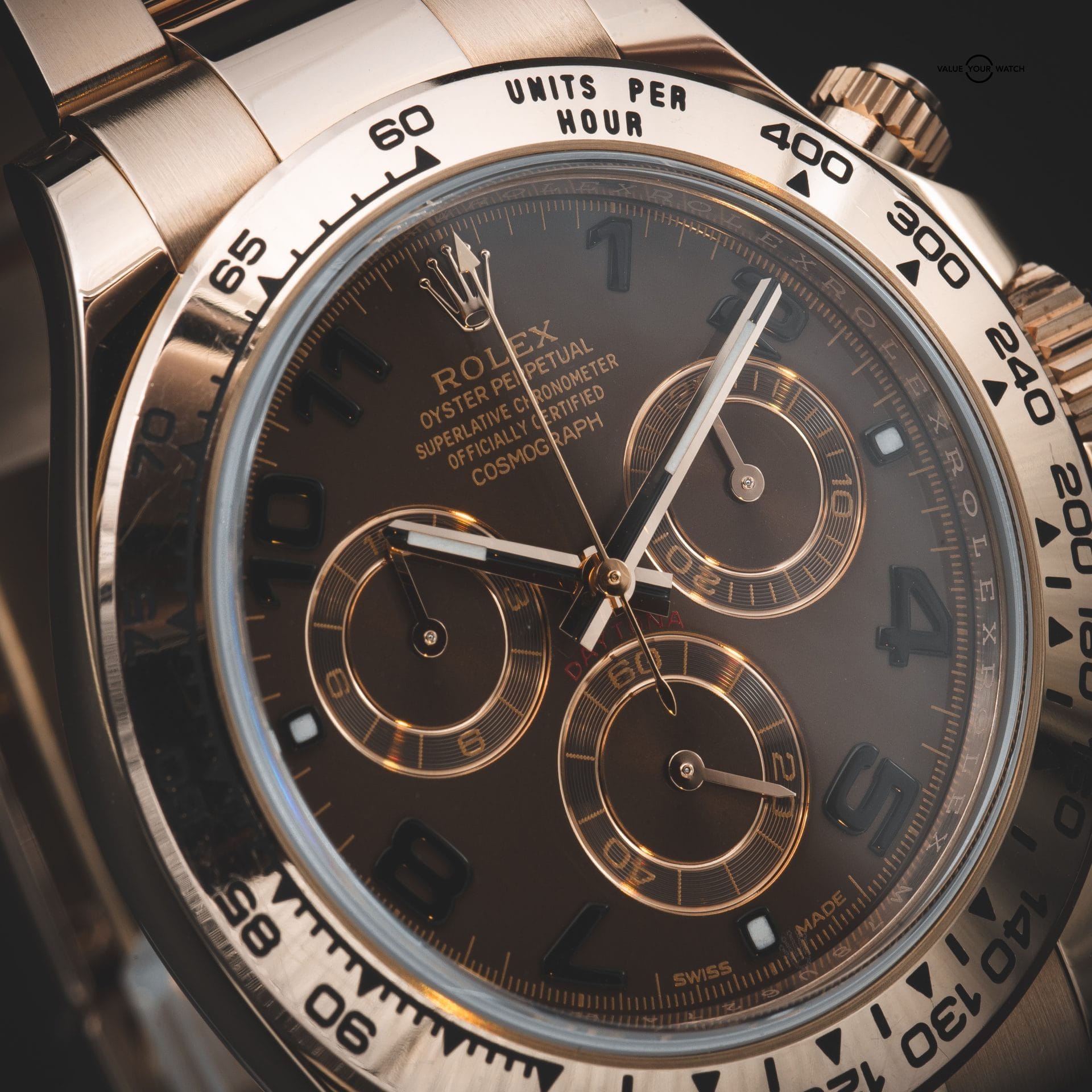 Rolex Daytona 116505 Chocolate Arabic Everose Rose Gold Oyster Bracelet (Discontinued) - Image 7