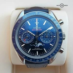 OMEGA Speedmaster Moonphase Blue Dial and Bezel 44mm, Full Set! Trades??