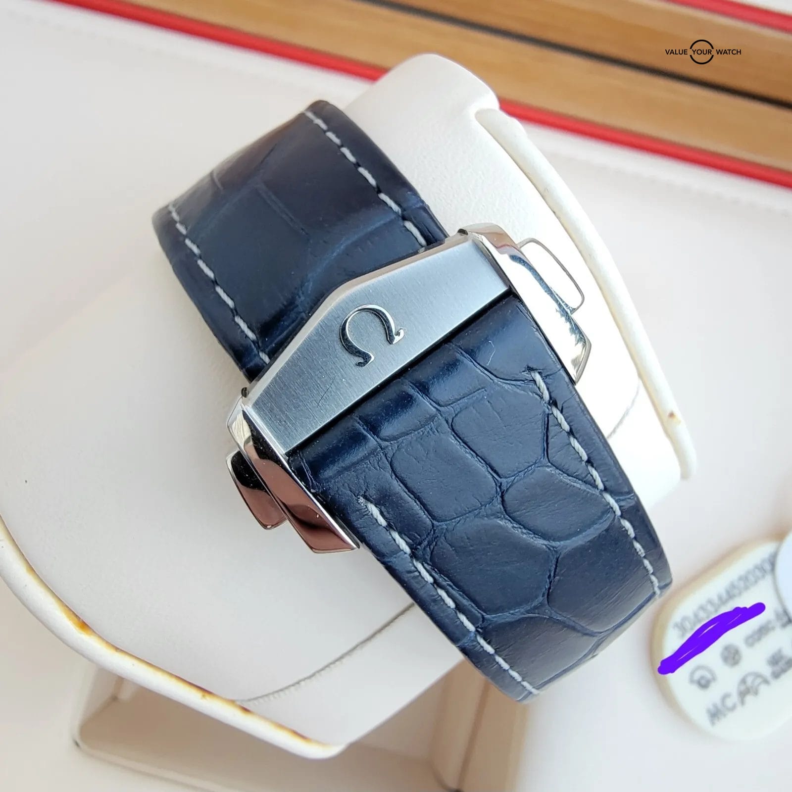 OMEGA Speedmaster Moonphase Blue Dial and Bezel 44mm, Full Set! Trades?? - Image 4