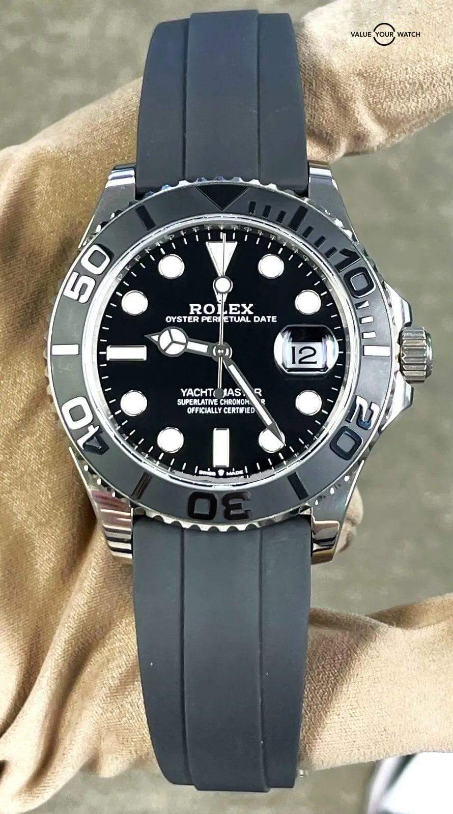 Rolex Yacht-Master 42 226659 18K White Gold Oysterflex 2021 BOXES/PAPERS! - Image 16