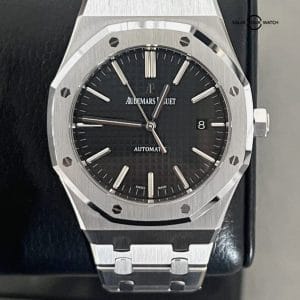Audemars Piguet Royal Oak Auto Steel Mens Bracelet Watch 15400ST -Black Dial