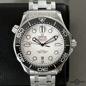 Omega Seamaster 300 White Dial 210.30.42.20.04.001 | Dec 2023 W/extra OEM Rubber