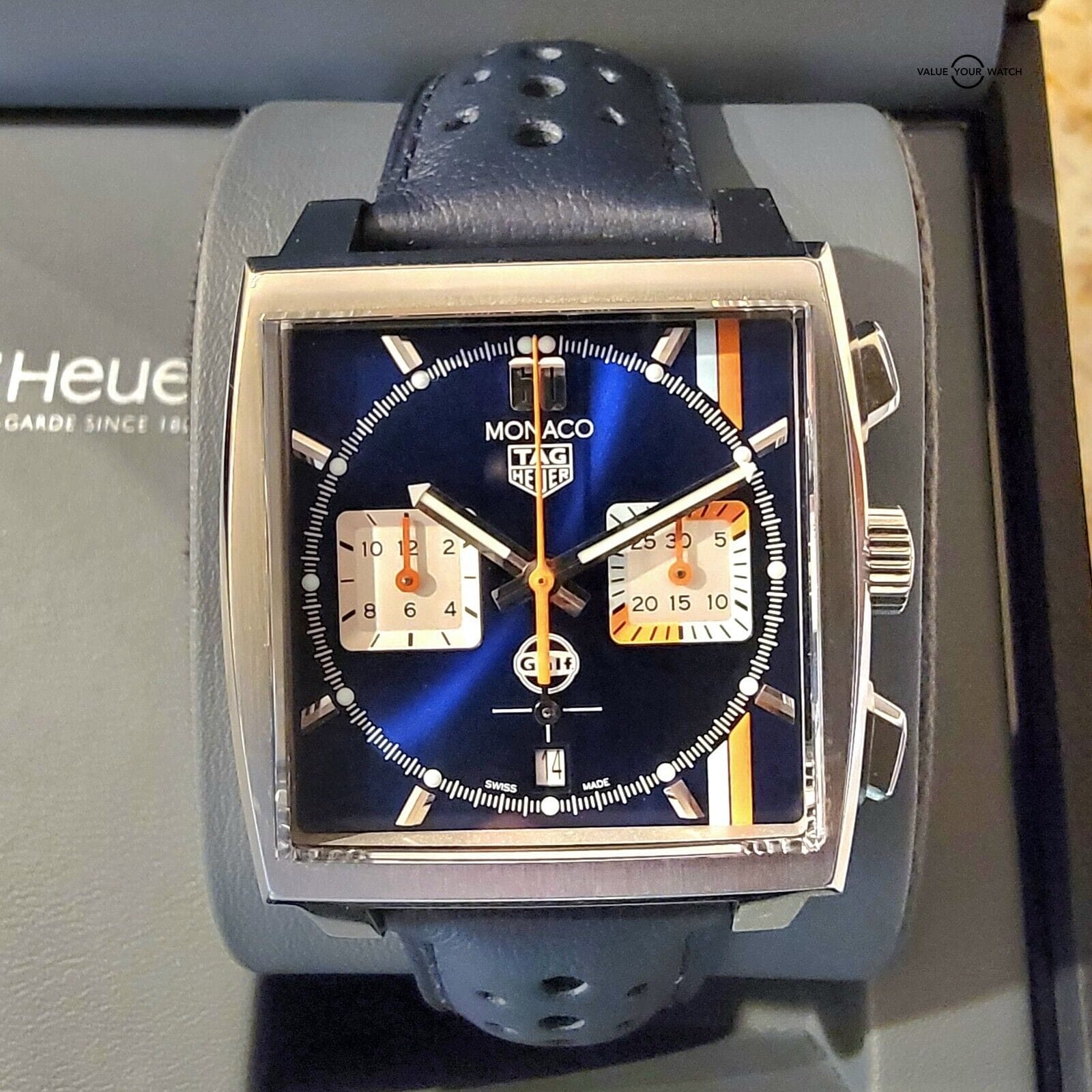 TAG Heuer Monaco Blue Men's Watch - CBL2115.FC6494