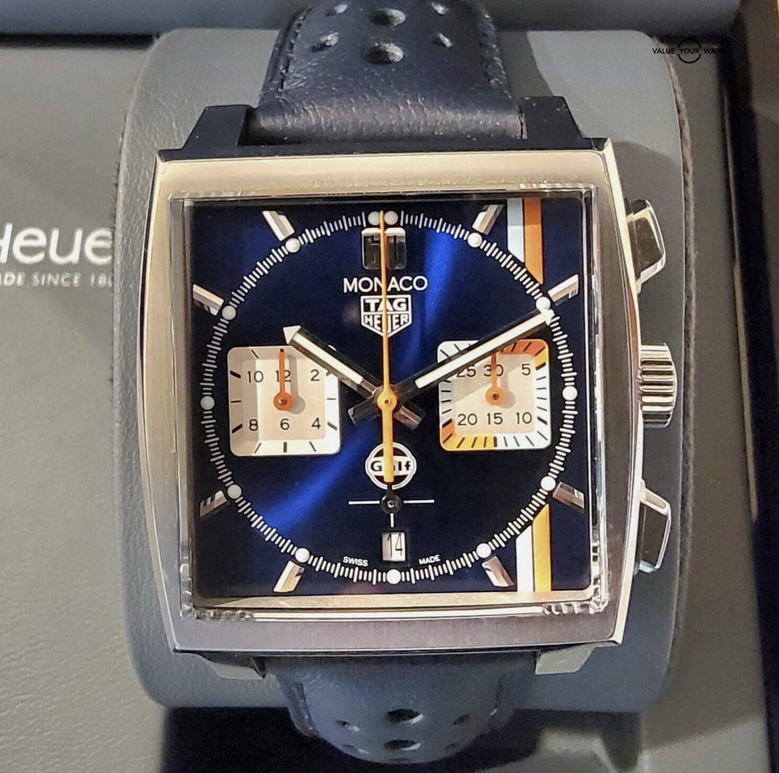 TAG Heuer Monaco Blue Men's Watch - CBL2115.FC6494 - Image 4